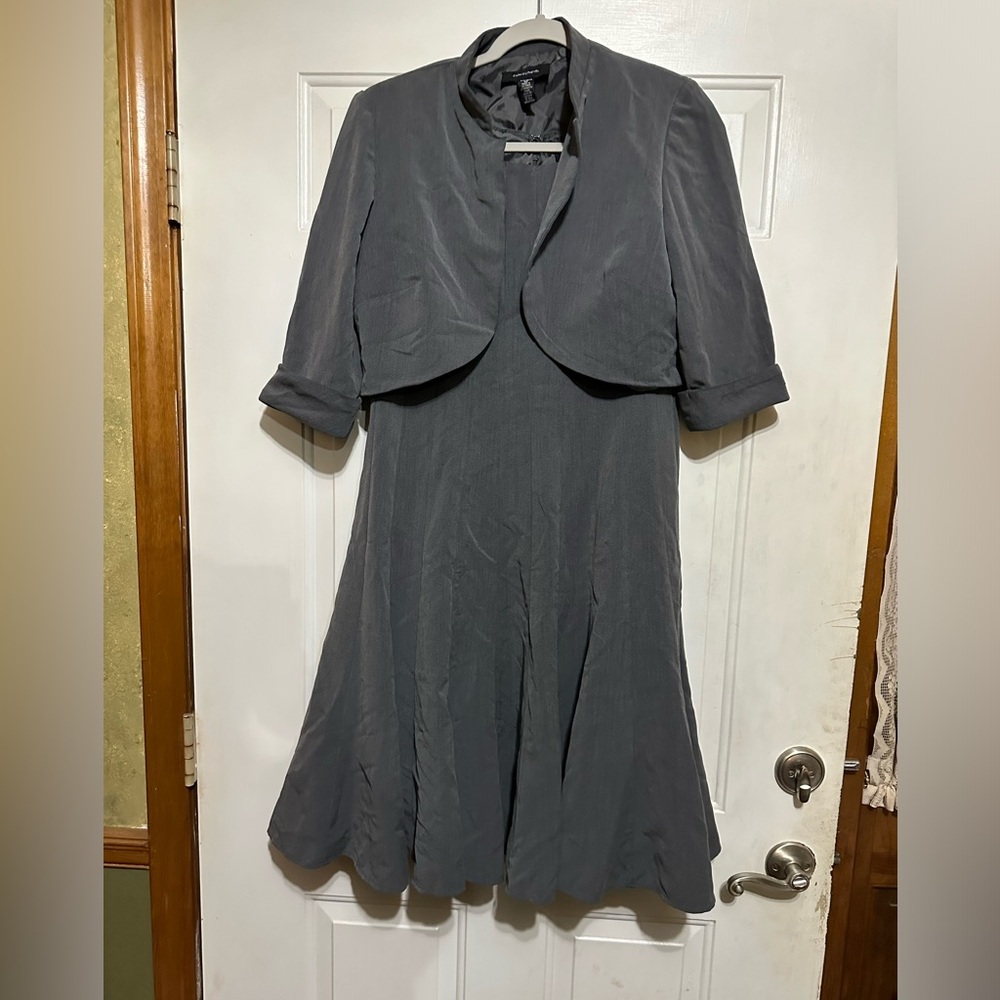 R&M Richards 2-piece Lined Career‎ Midi Dress Set Size 12